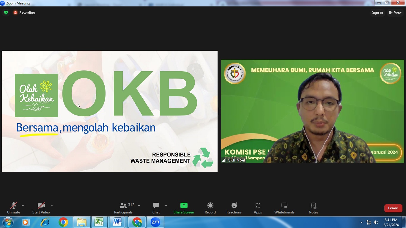Memelihara Bumi , Rumah Kita Bersama . Webinar dalam rangka:Hari Peduli Sampah Nasional 2024